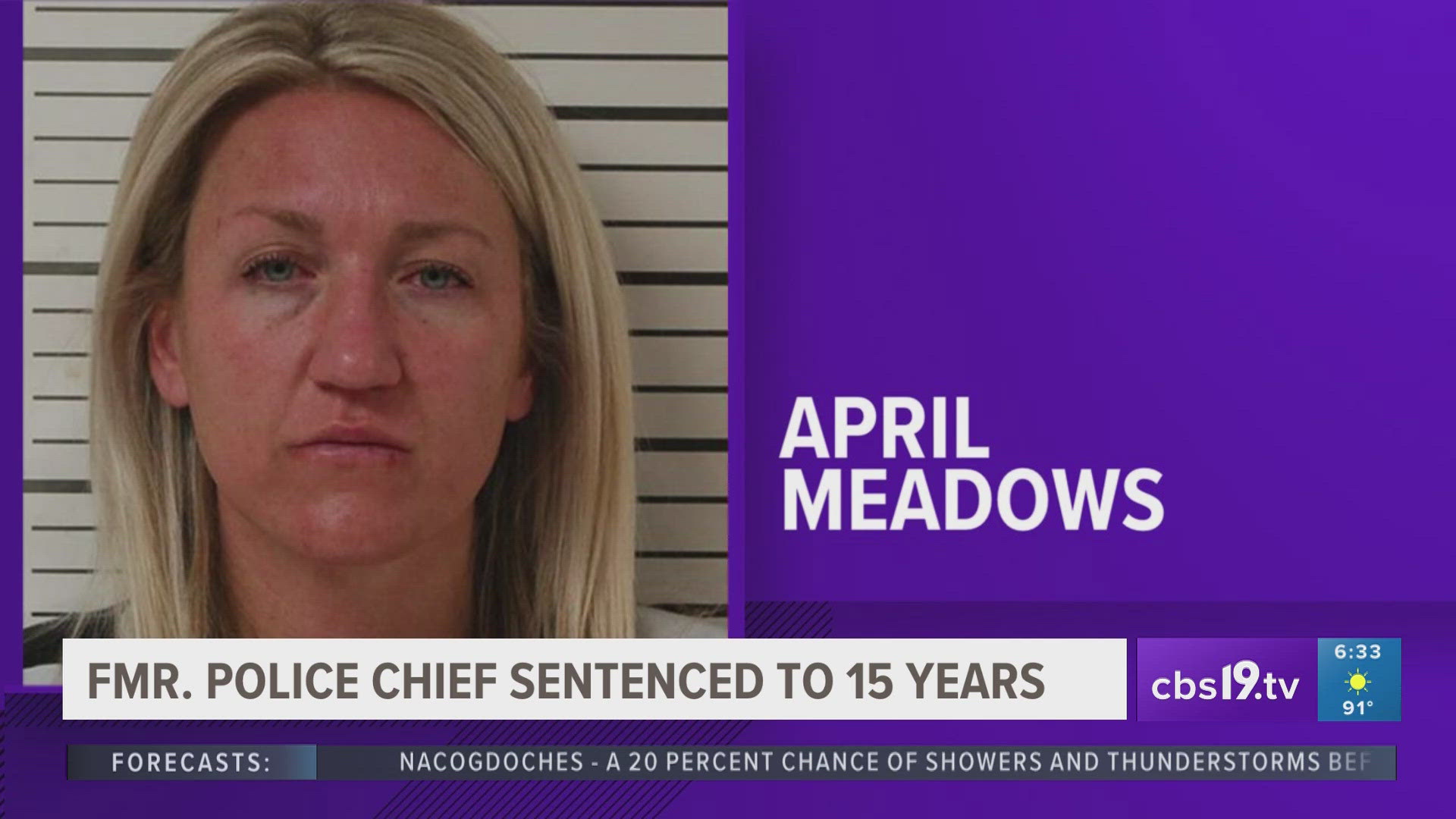 As a part of the plea, Meadows also had to give up her peace officer license.