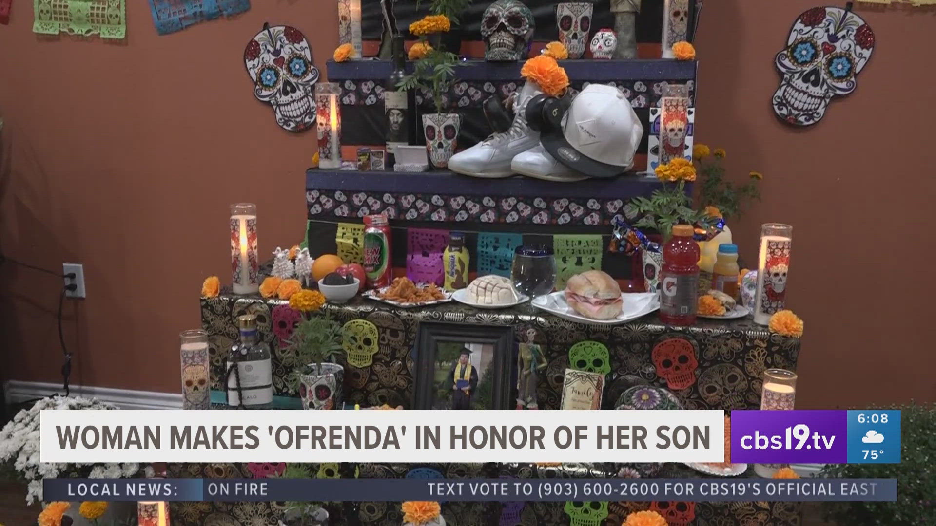 East Texas mother makes 'ofrenda' in honor of late son