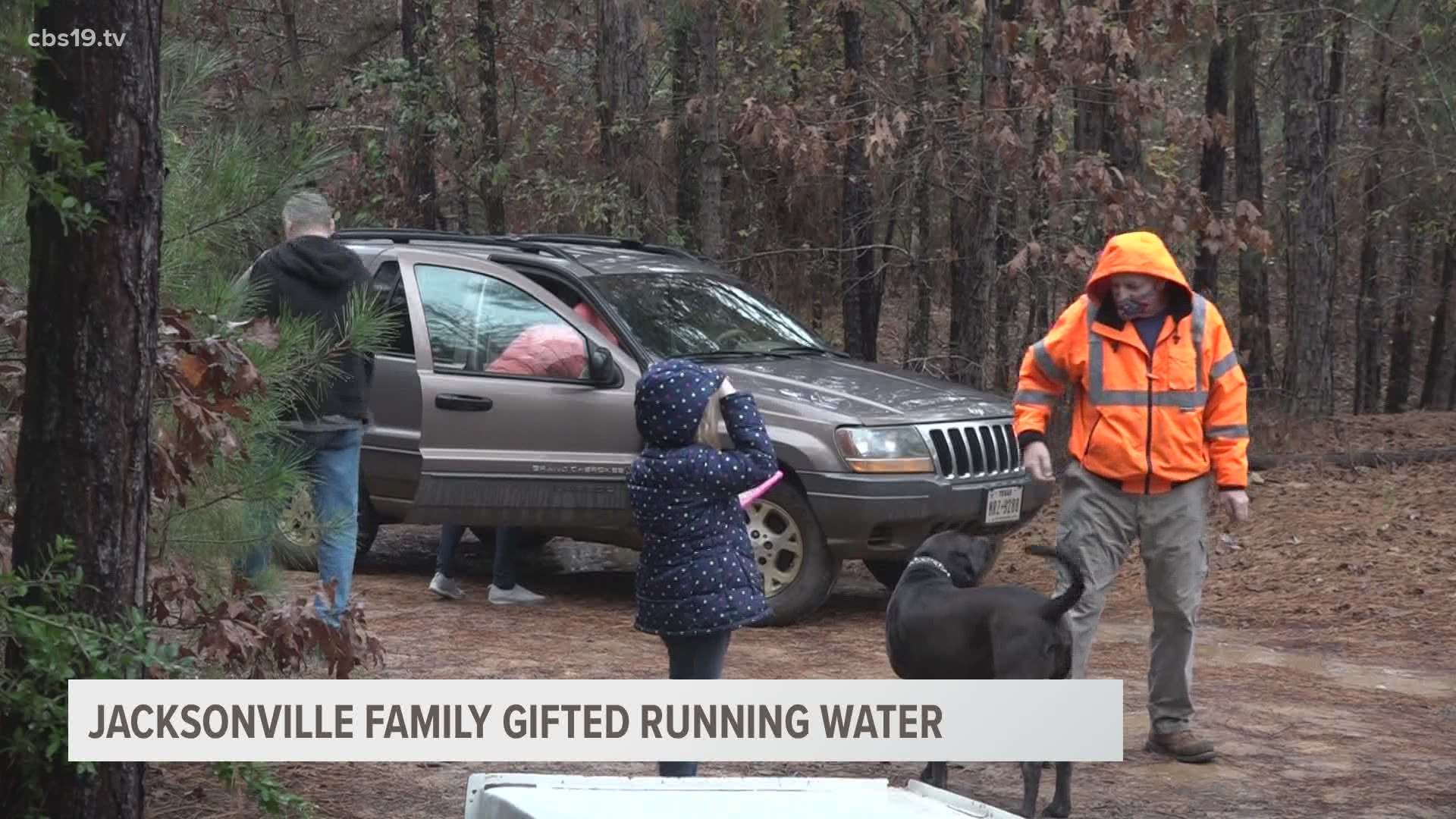 Jacksonville family gifted running water