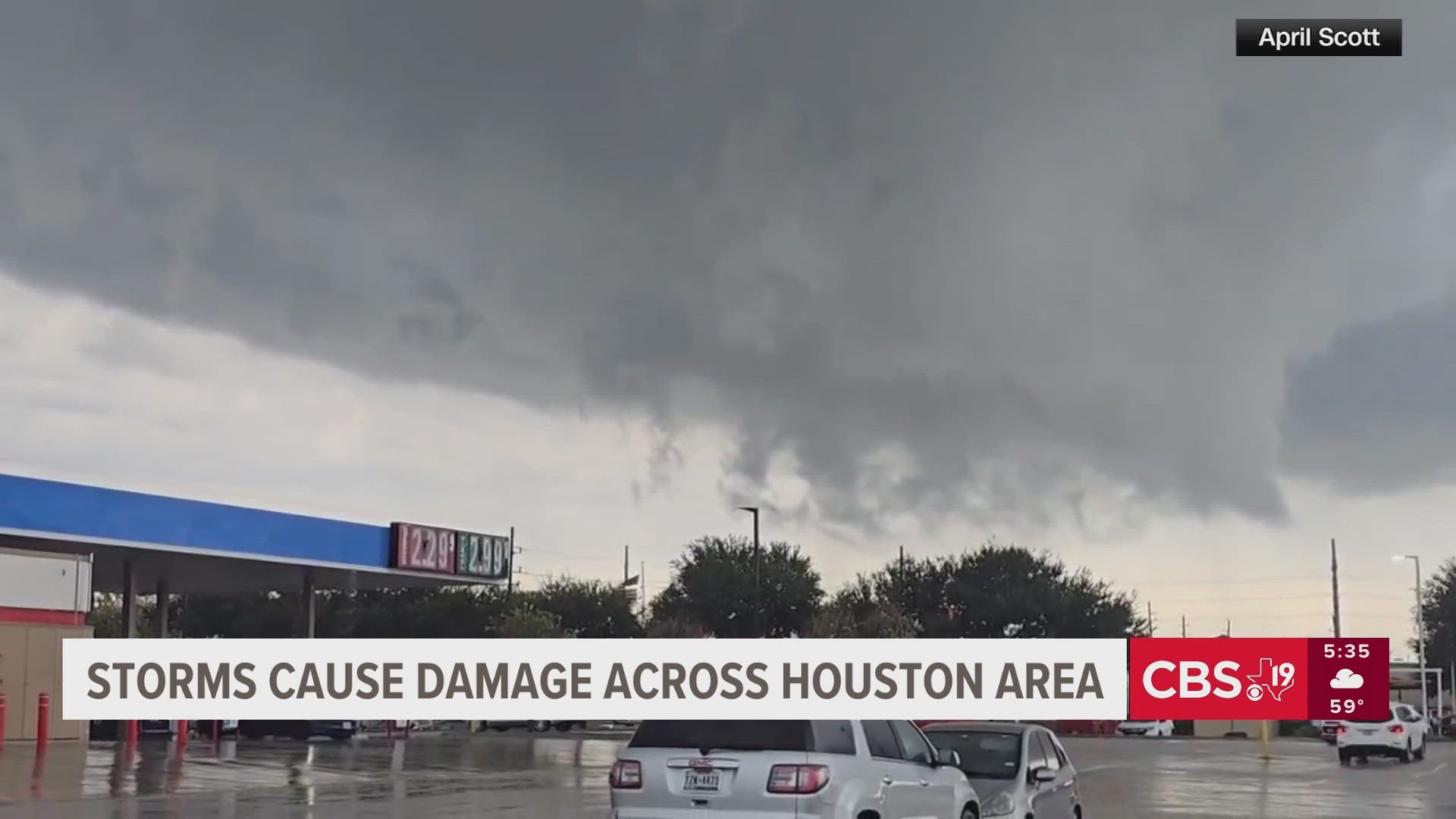 Storms cause damage across Houston area | cbs19.tv