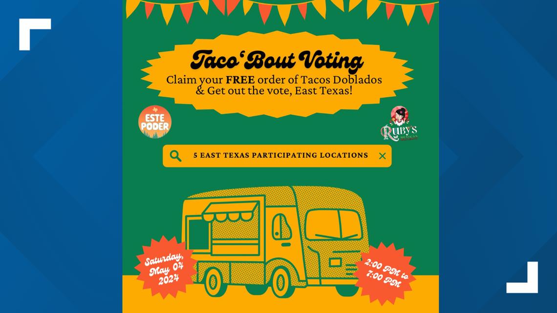 East Texas nonprofit event to give free tacos to voters - Vimarsana News