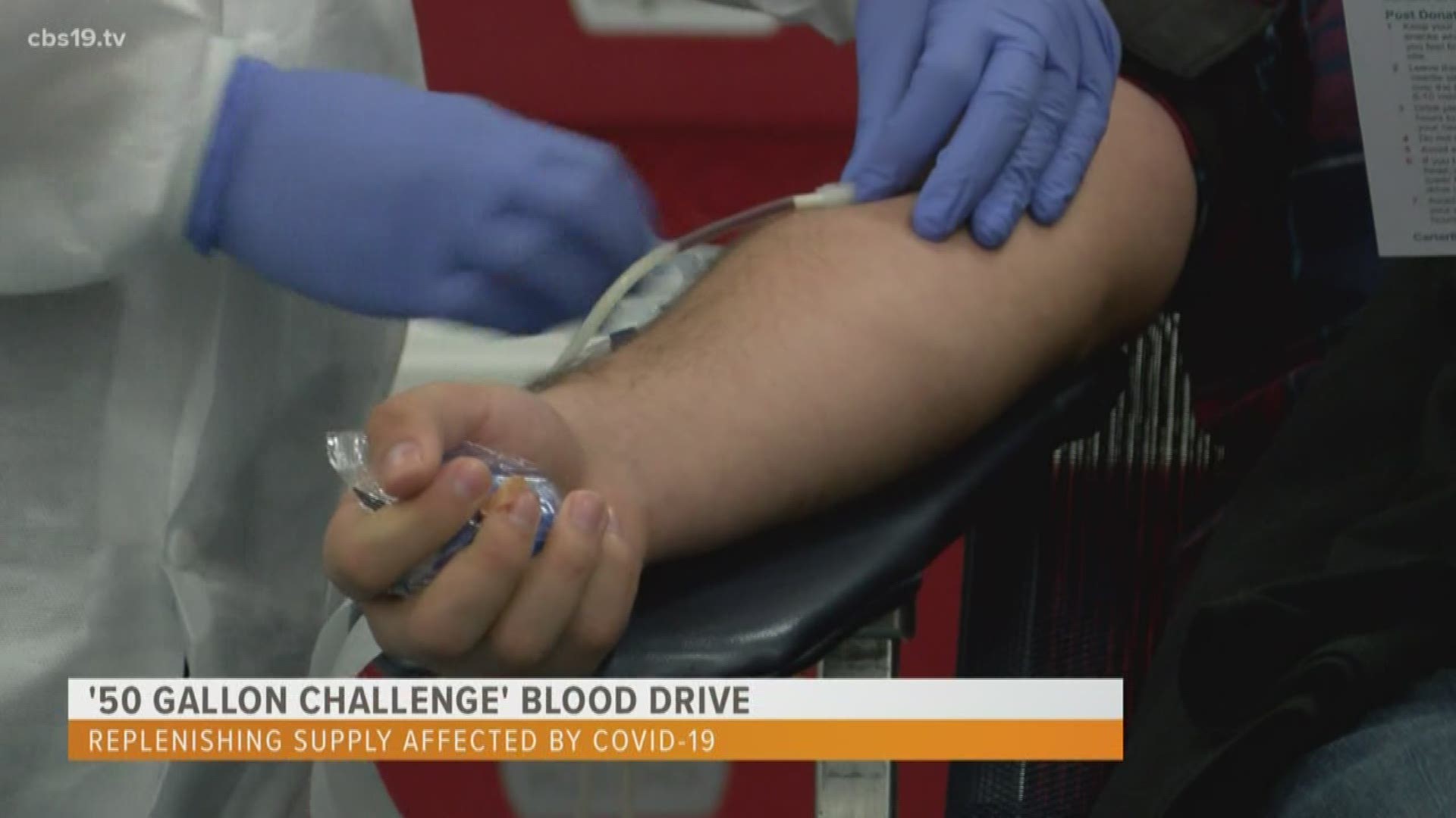 Due to safety precautions to prevent the spread of coronavirus, Jacquelyn Decker with Carter Bloodcare says, they've lost about 60 blood drives in the last two weeks