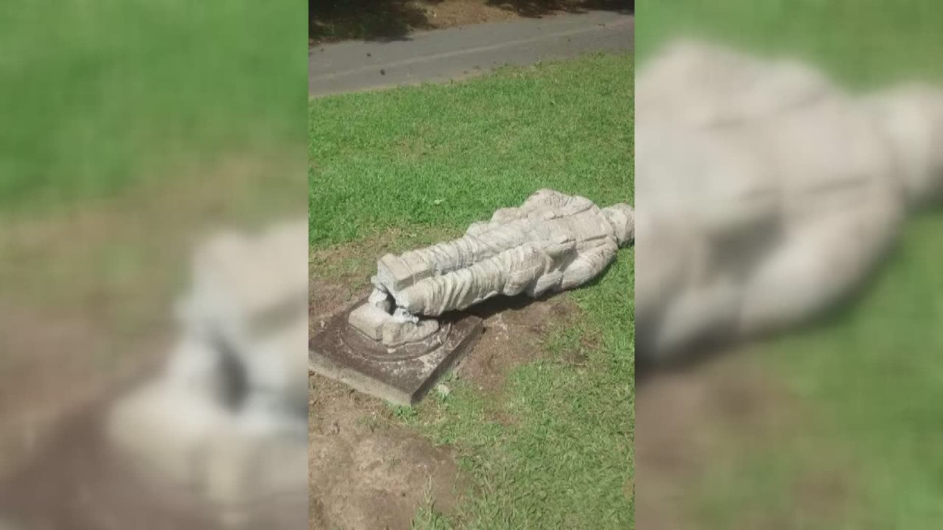 A monument at a Longview veteran park was found vandalized. Tristan Hardy reports. 