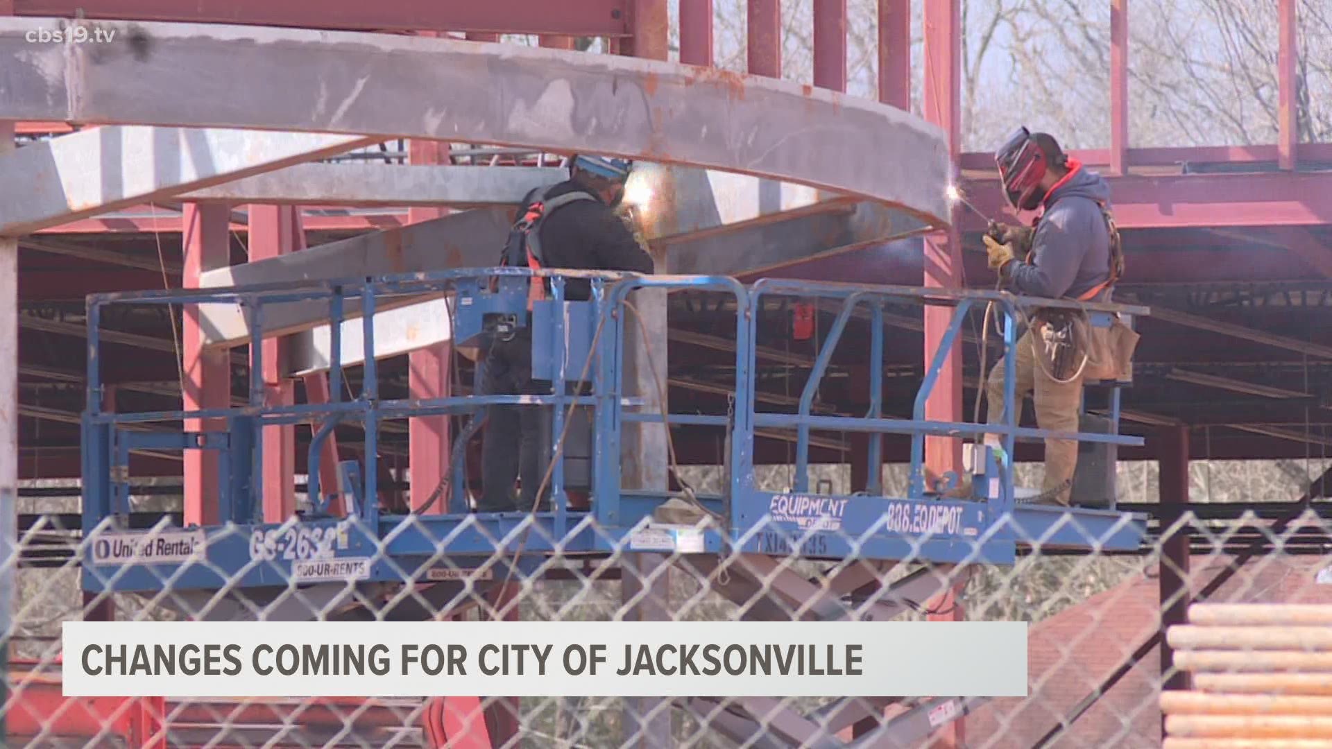 Jacksonville construction includes public works, new businesses cbs19.tv