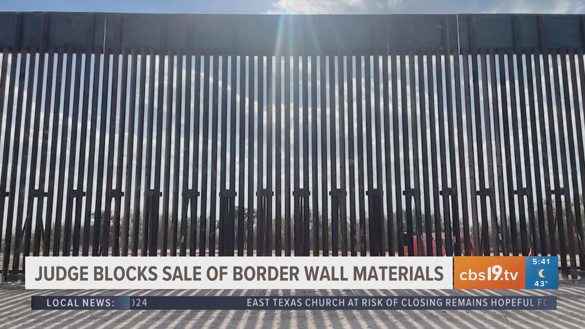 Judge blocks sale of border wall materials | cbs19.tv