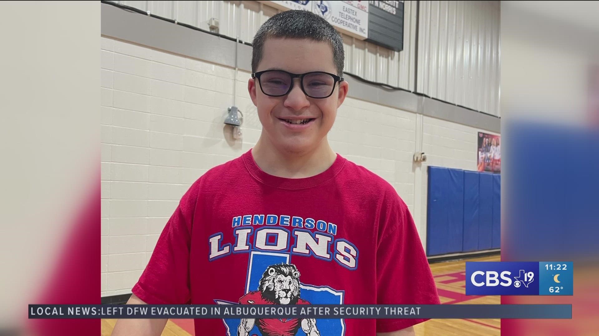 The Henderson ISD student athlete has inspired many with his athletic achievements.