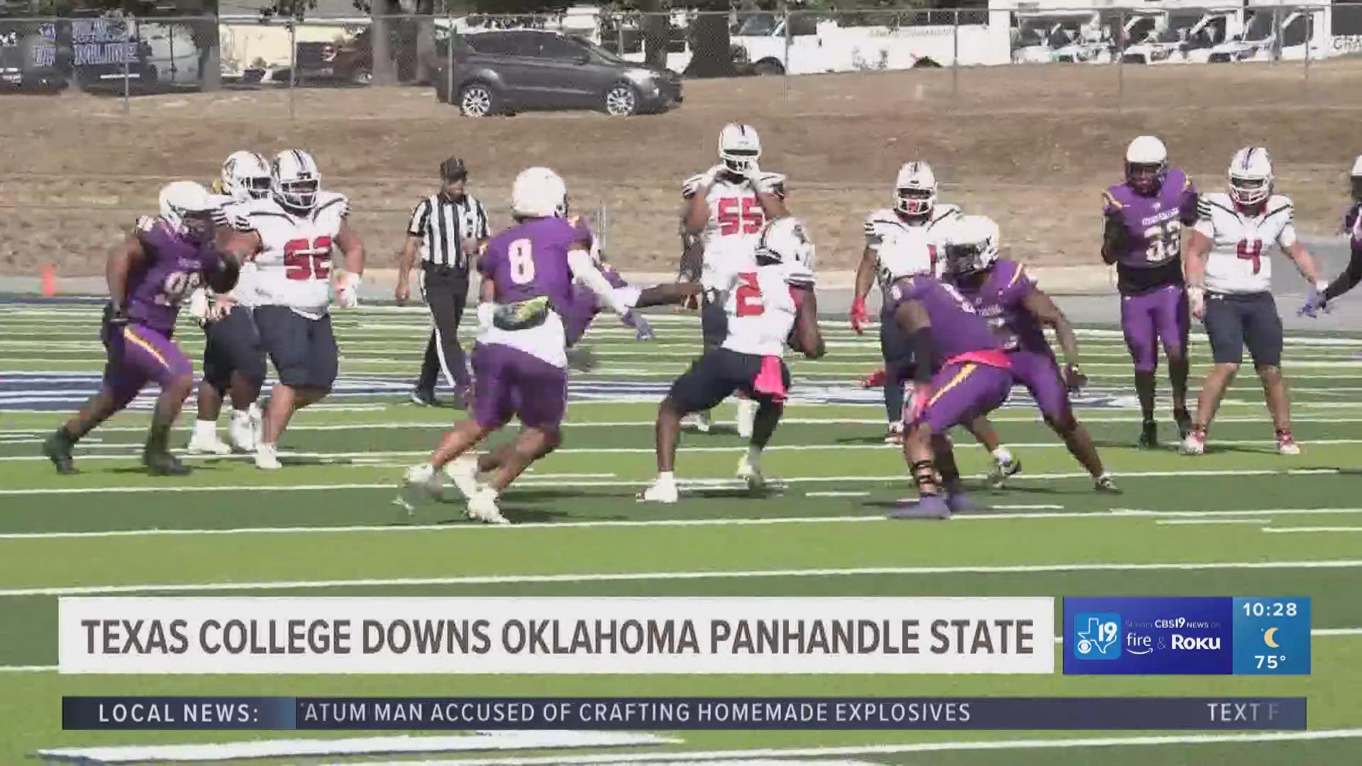 Texas College welcomed Oklahoma Panhandle State to Clyde-Perkins Stadium on Saturday and came away with a hard-fought victory.