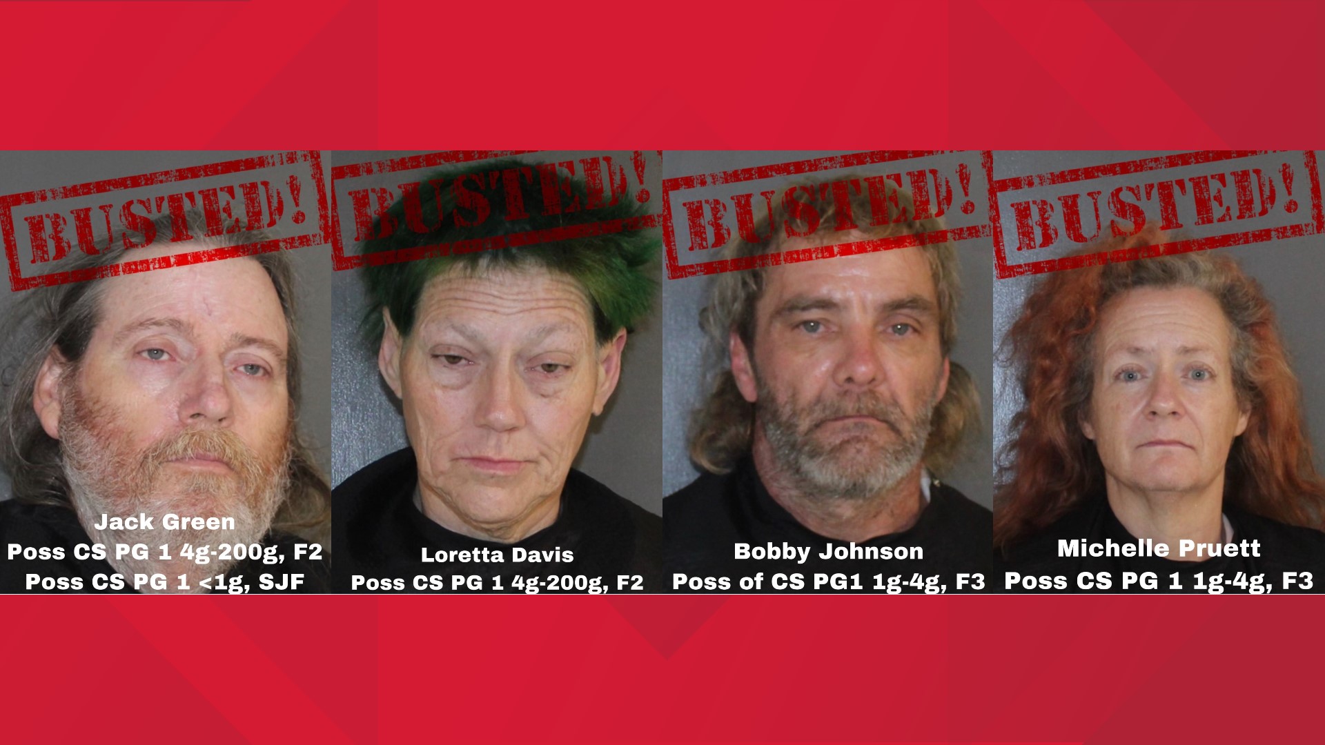 Rusk County Sheriffs Office Arrests 4 Executing Search Warrant Cbs19tv 