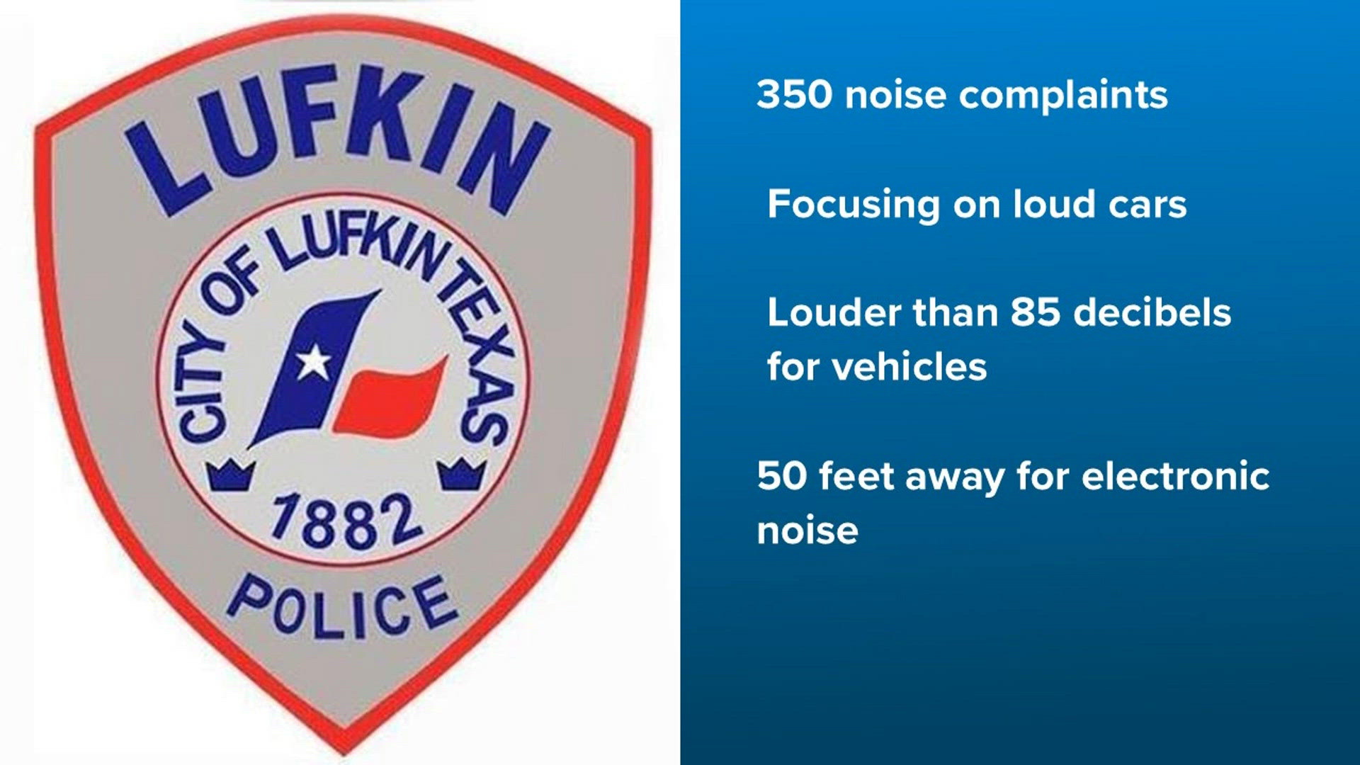 For Example Music Lufkin police crack down on noise complaints from loud vehicles, music ...
