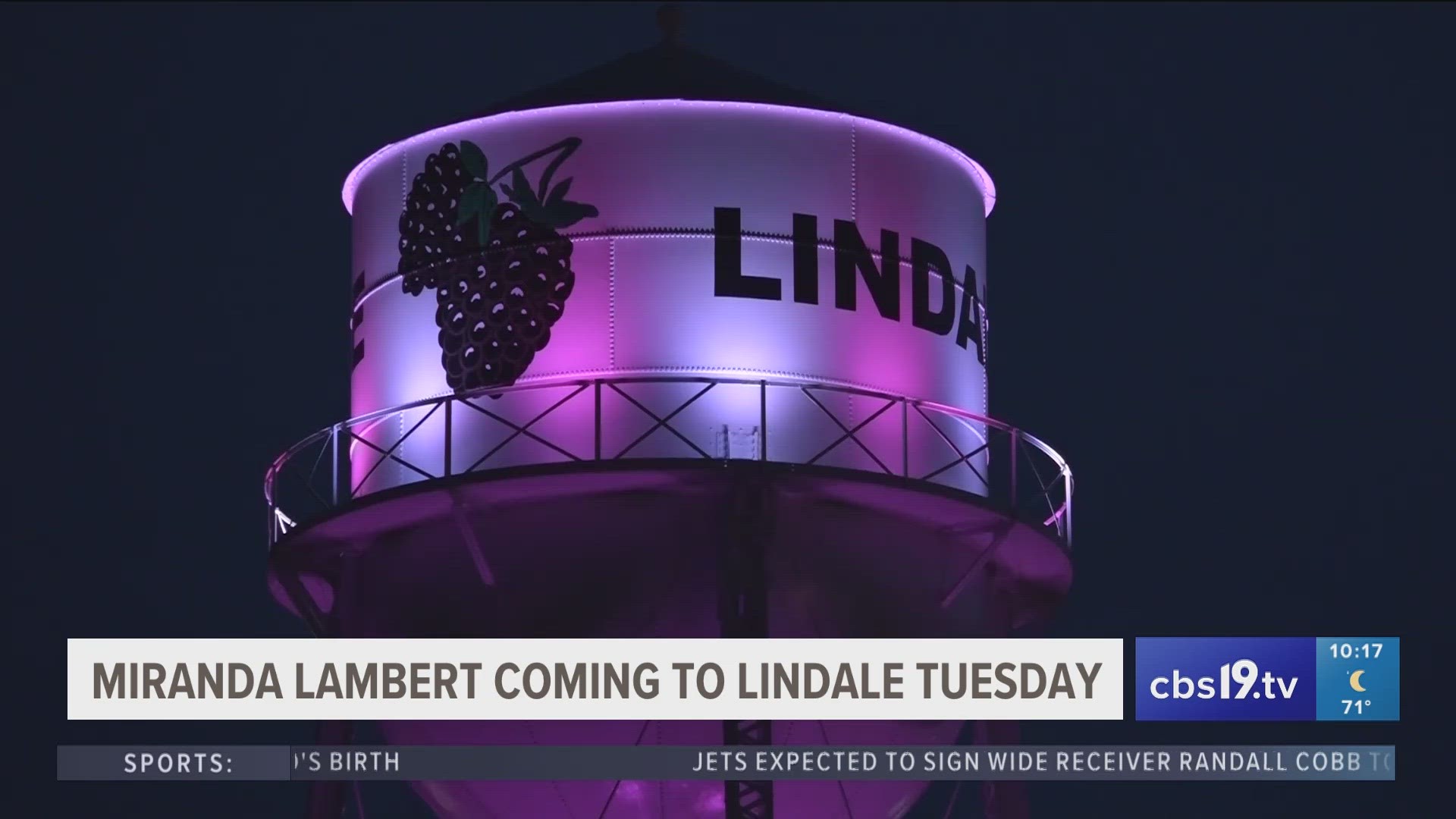 Lindale unveils historic water tower ahead of Miranda Lamberts homecoming