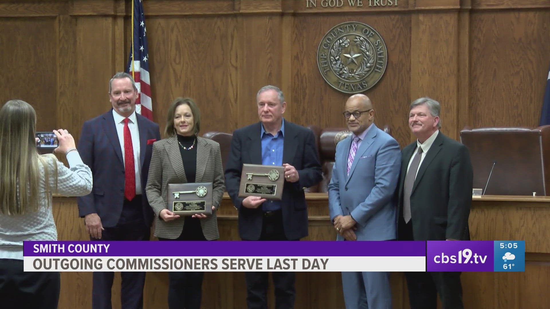 Smith County commissioners honored for their service as their terms ...