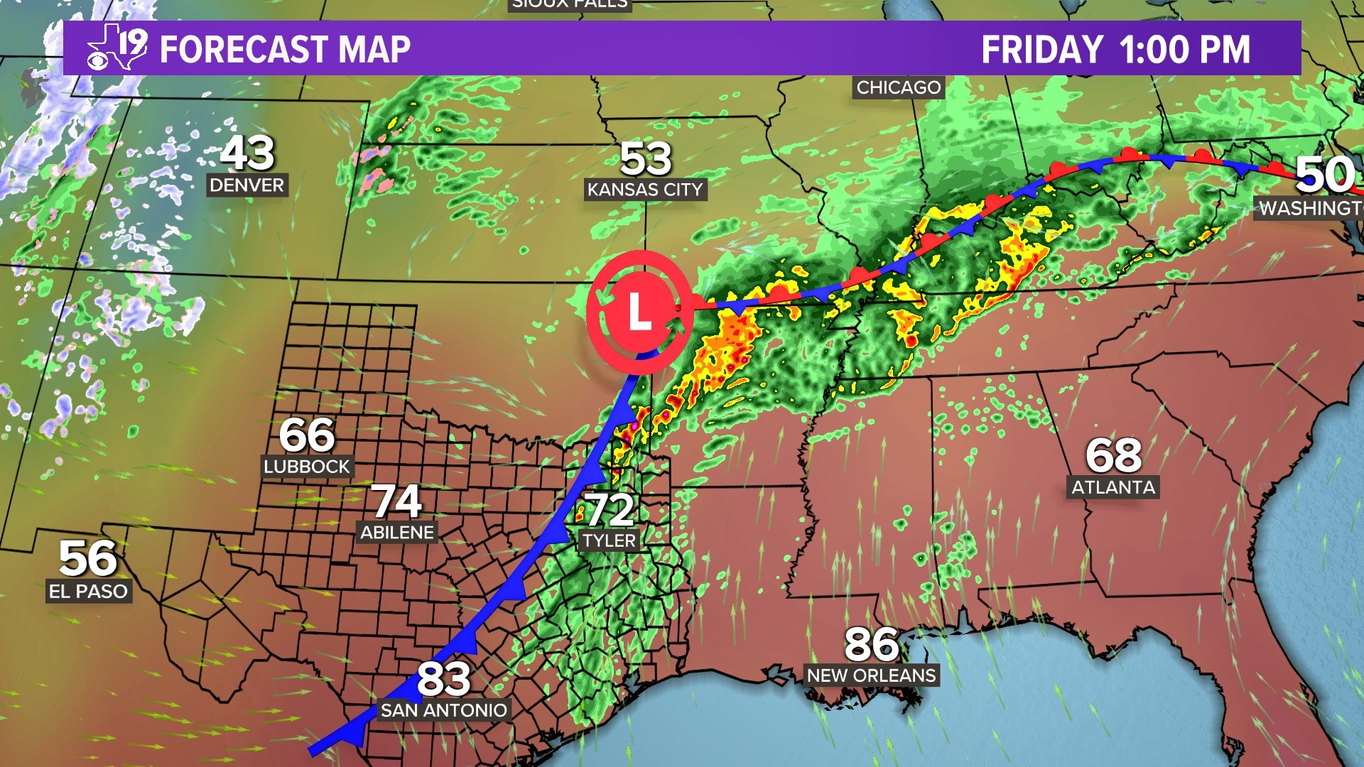Severe Weather sets up for parts of East Texas Friday | cbs19.tv