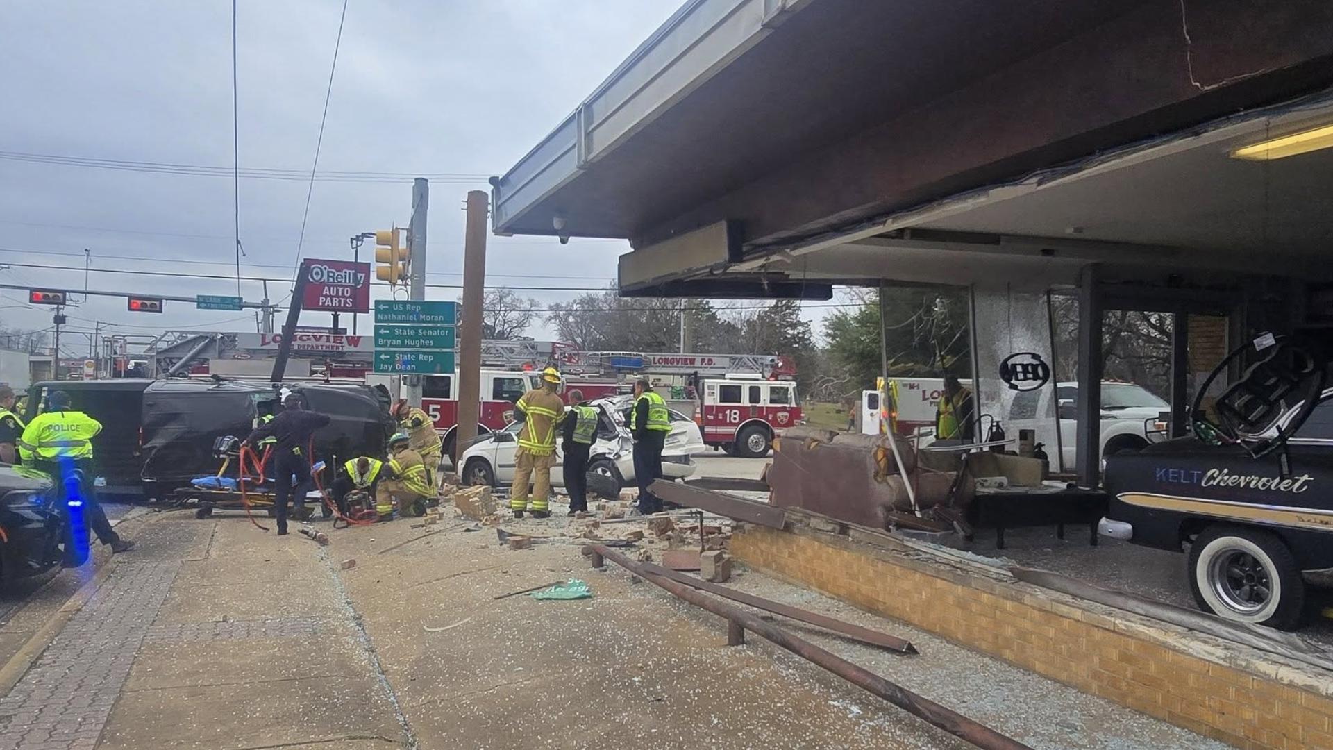 Matt Ryan, owner of Southern Longview Automotive, said no employees were injured.