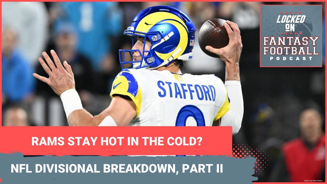 Matthew Stafford, Puka Nacua HOT in the cold? Drake Maye, too? NFL playoff PREDICTIONS for Rams-Bears, Patriots-Texans