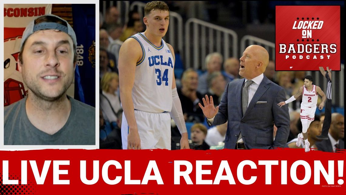 LIVE REACTION! Wisconsin Badgers and UCLA Bruins CLASH in a BIG TEN showdown!