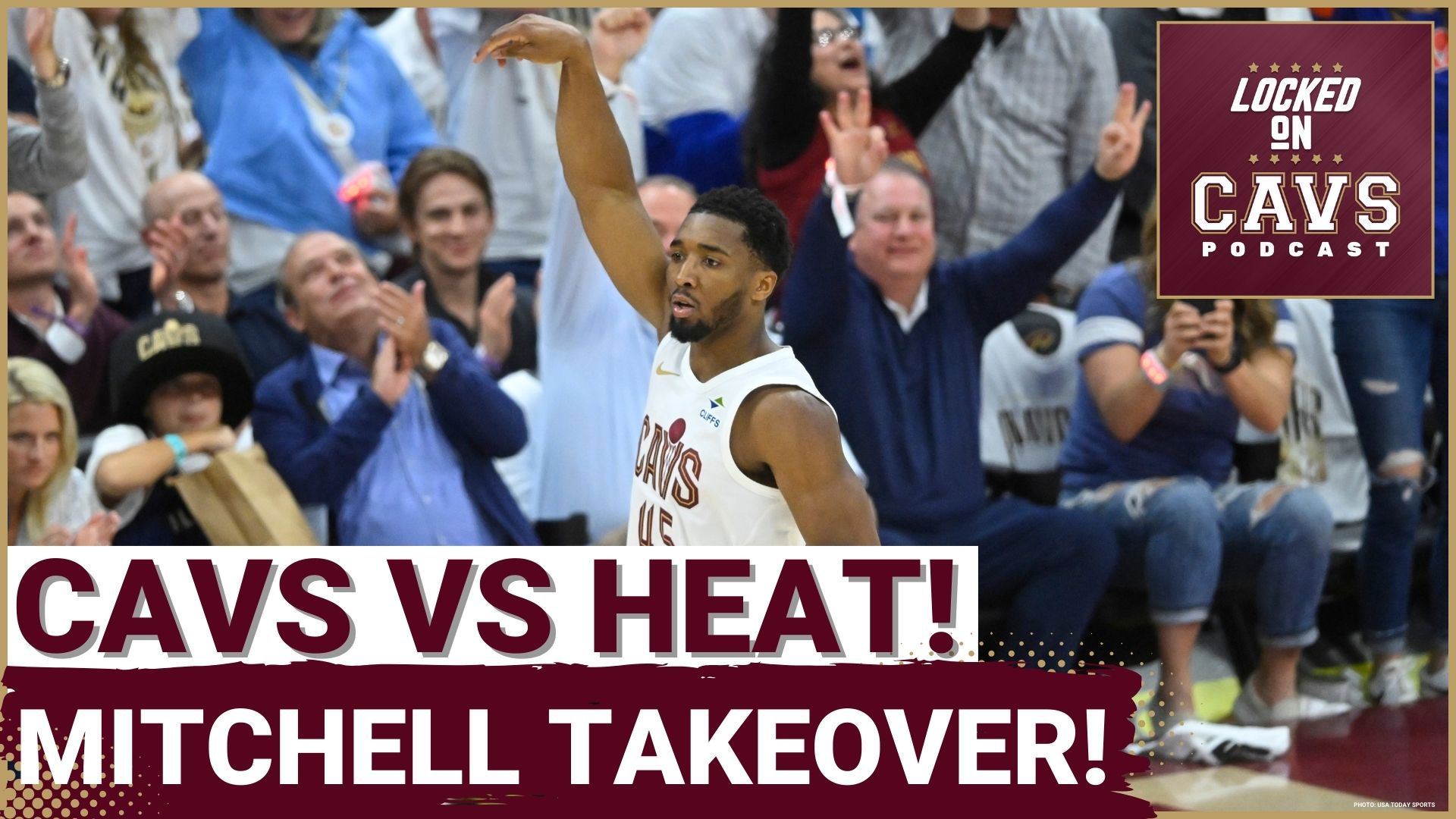 Cavs take 2-0 lead over Heat with 121-112 win. Donovan Mitchell scores 30, including 17 in 4th quarter. Cavs target Tyler Herro on defense. Game 3 set for Saturday.