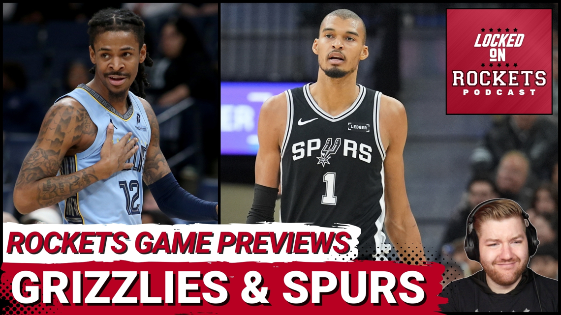 Houston Rockets Game PREVIEWS: Grizzlies & Spurs | Amen Thompson Vs Ja Morant, Sengun Vs Wembanyama