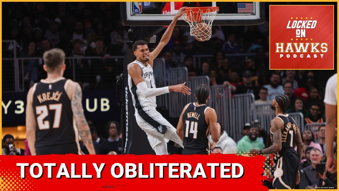 Atlanta Hawks obliterated at home by Victor Wembanyama, San Antonio Spurs for 6th loss in 8 games
