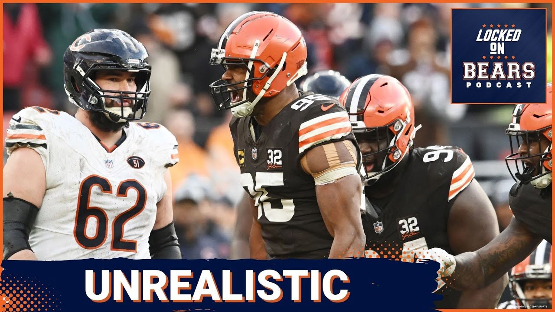 Myles Garrett on the Chicago Bears would be so much fun, but it's not a realistic trade from the Cleveland Browns.