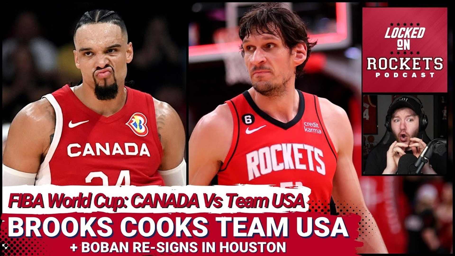 How Dillon Brooks COOKED Team USA Leading Canada To Bronze + Houston Rockets Re-sign Boban... Why?