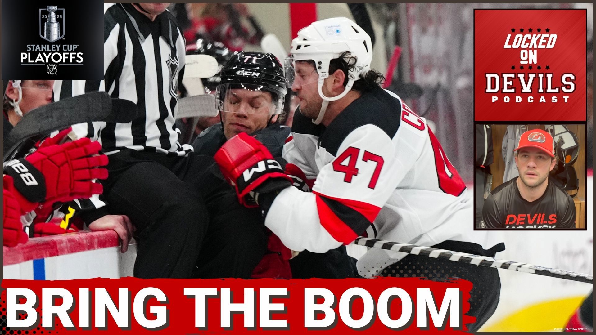 The New Jersey Devils trail the Carolina Hurricanes 2-0. They're looking to get back in the series with a win tonight at the Prudential Center.