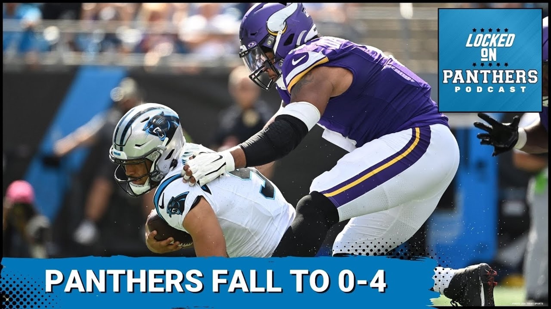 Carolina Panthers shut out in the second half in, 21-13, loss to the  Minnesota Vikings, fall to 0-4