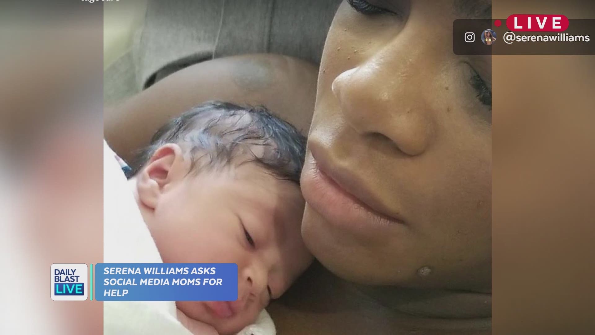 Serena Williams takes to Social Media for Baby Teething Advice