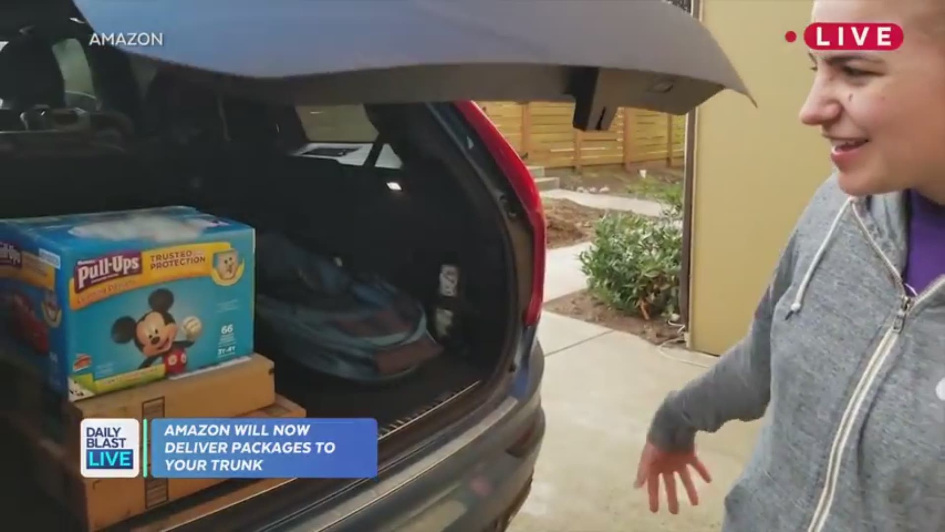 Couriers for Amazon are making a new service available for it's users. They'll deliver directly to your car.
