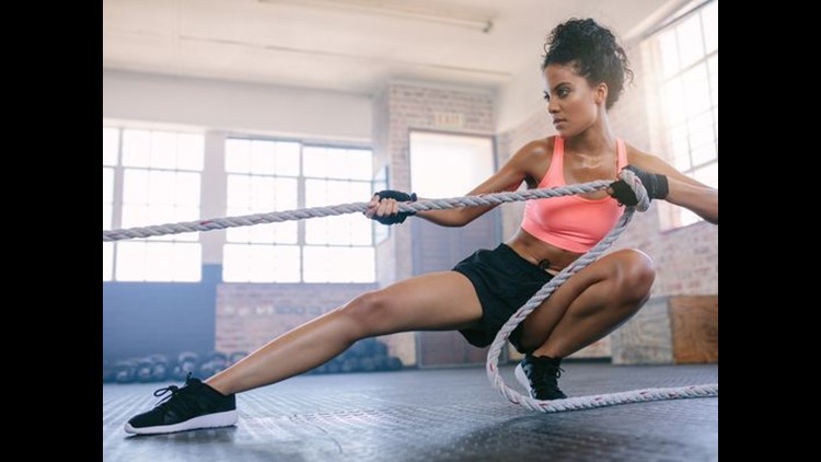 Women working out with resistance bands – Jacob Lund Photography