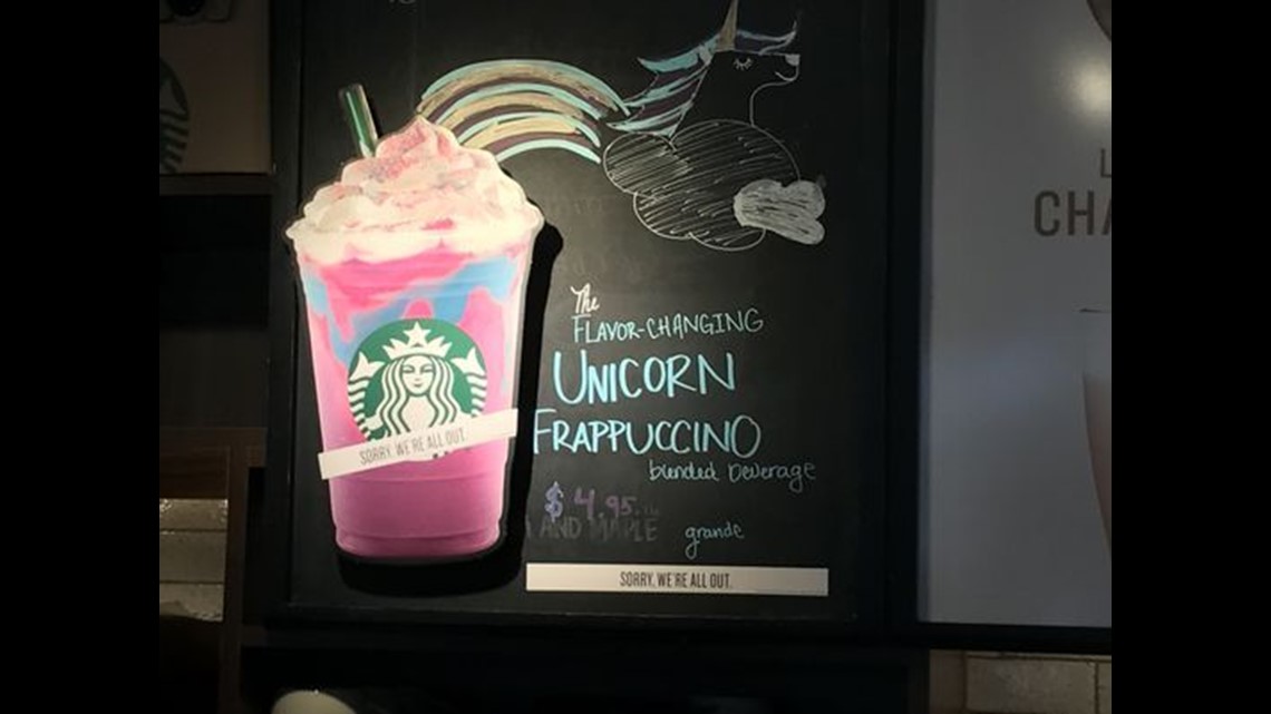 Starbucks Unicorn Frappucino Almost Out in Houston