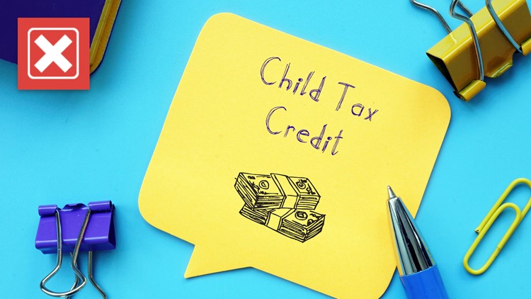 No, families can’t receive the increased child tax credit in 2023