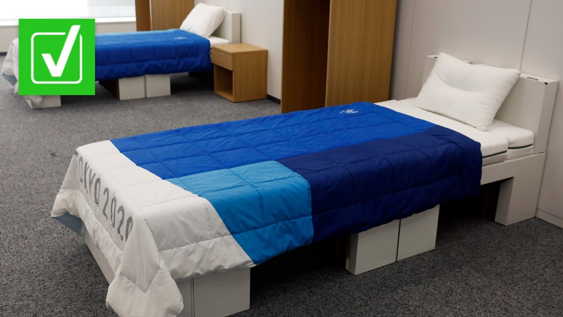 Yes, the bed frames at the Olympic Village are made from cardboard but they  aren’t ‘anti-sex’