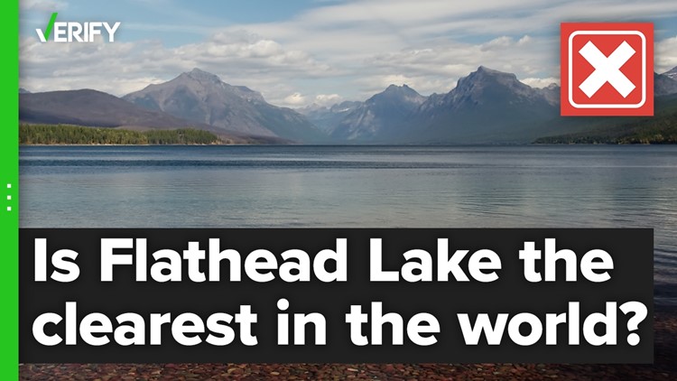 Is Flathead Lake in Montana the clearest water of any lake on Earth?