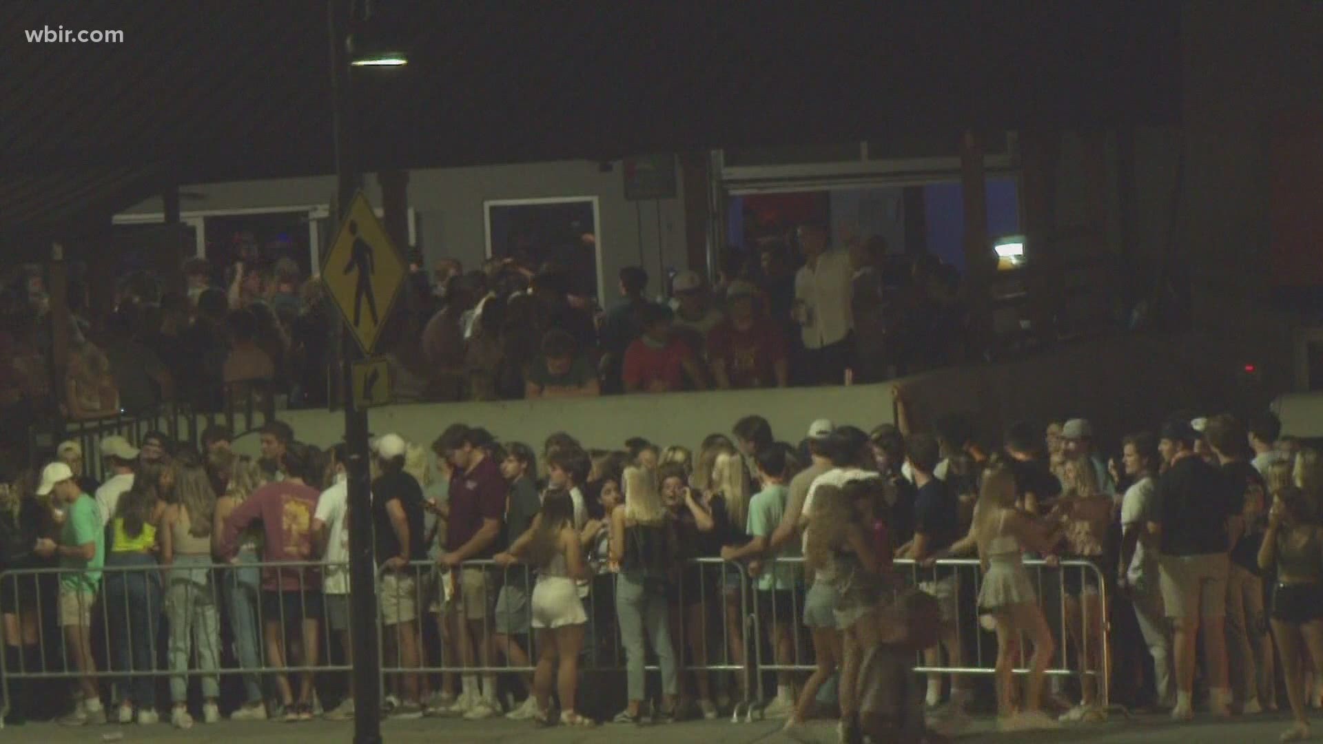 This video was taken on Thursday night of a bar near UT's campus.