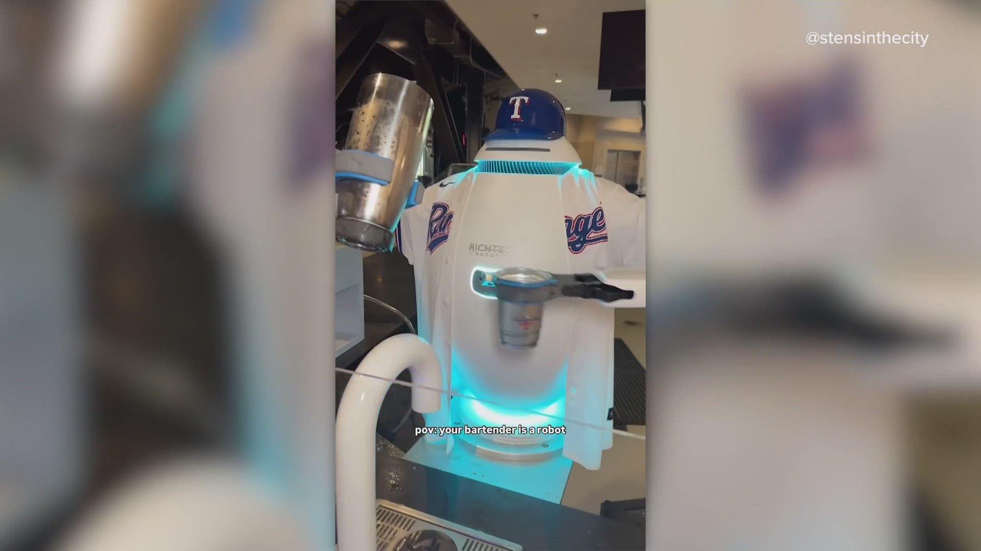 "Adam" serves drinks next to human bartenders in section 111.