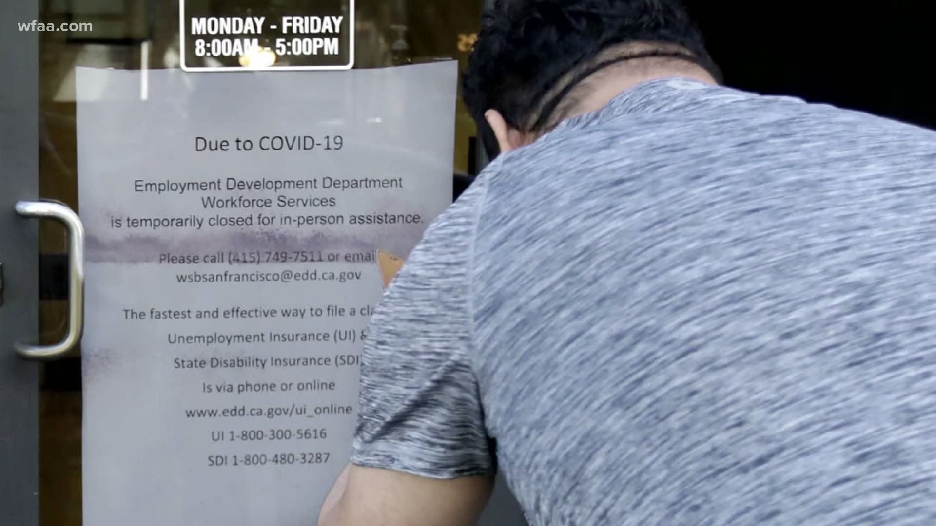 With COVID-19 cases and hospitalizations surging in some of the state's most populated metropolitan areas, state officials have now re-suspended work searches.