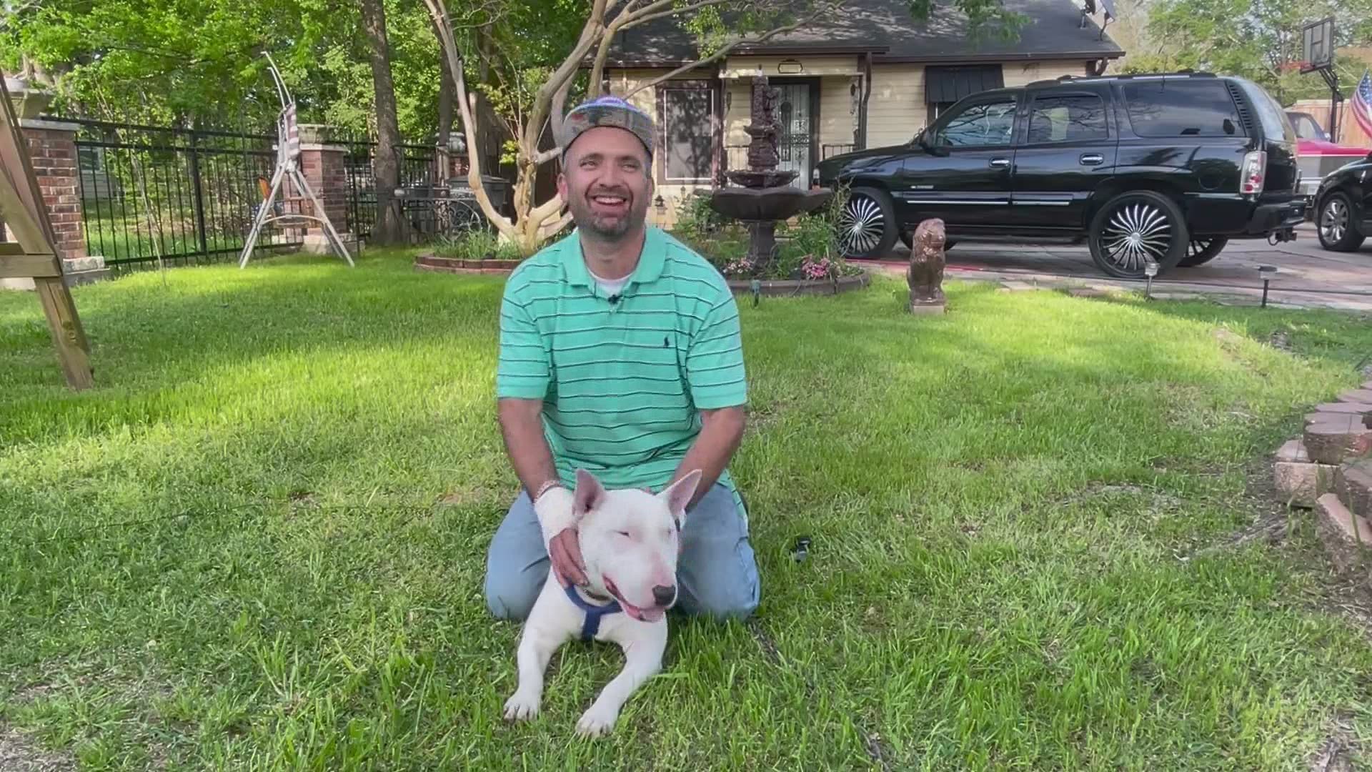 Fernando has raised Rocky since he was a pup.