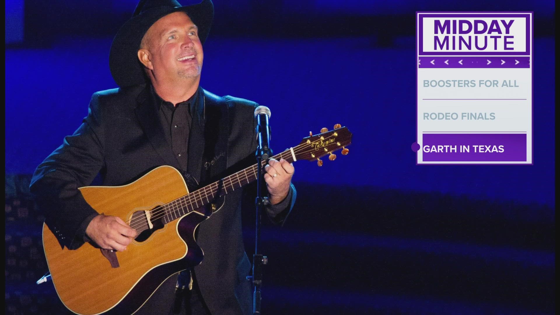 Garth Brooks is bringing his stadium tour to Texas. Tickets go on sale soon.