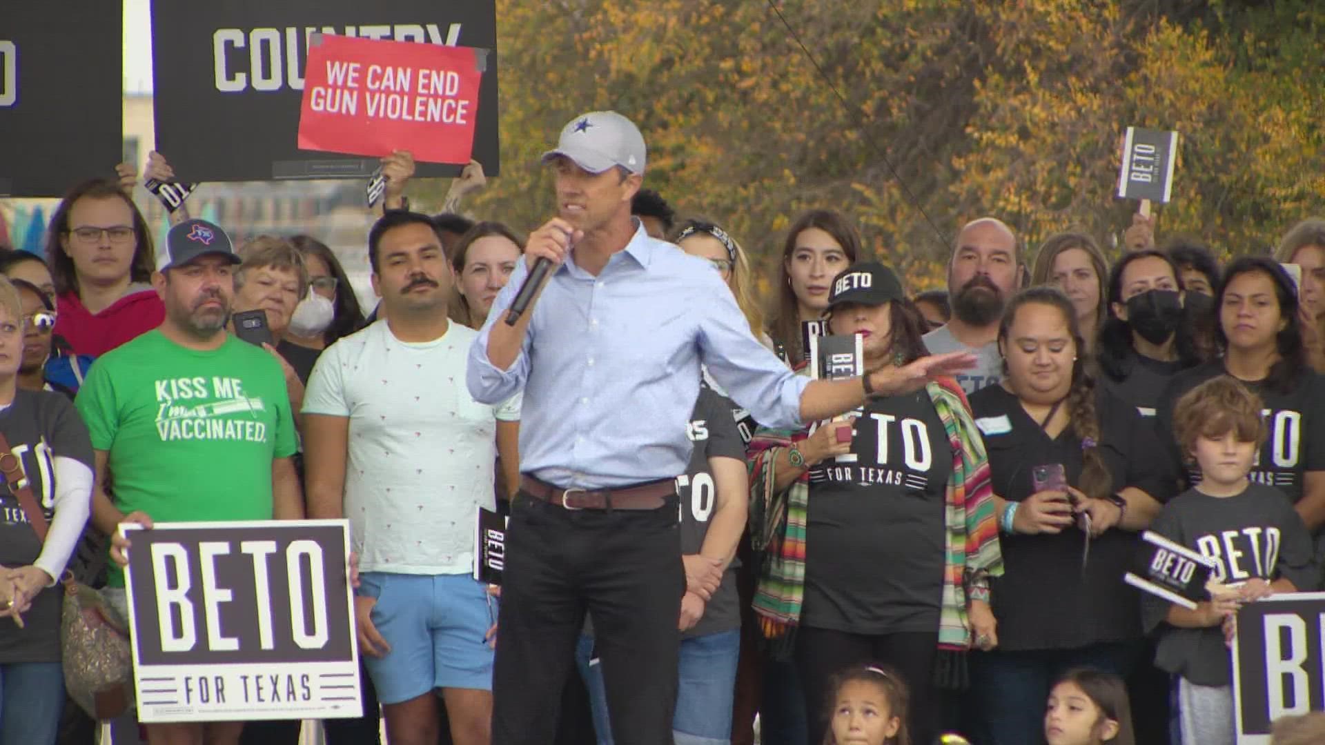 In front of a crowd of a several thousand, Beto O’Rourke kicked off his campaign for governor in Fair Park Sunday.