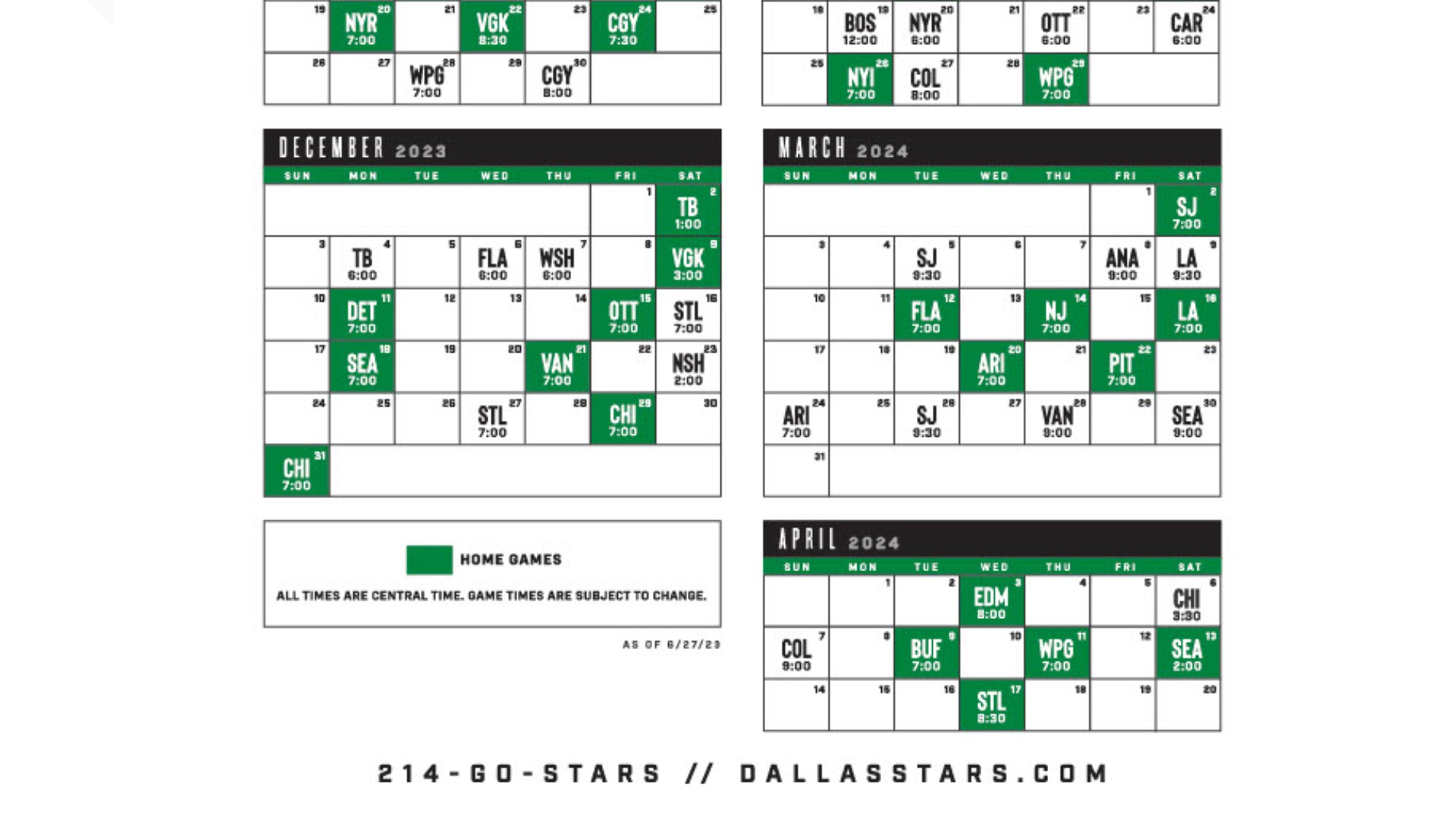 Dallas Stars schedule Take a look at the 202324 season cbs19.tv