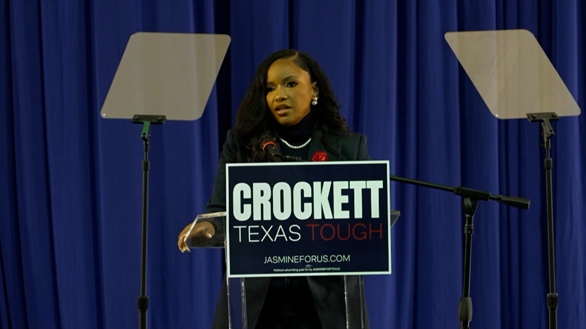 Texas Rep. Jasmine Crockett announces U.S. Senate run | Full speech