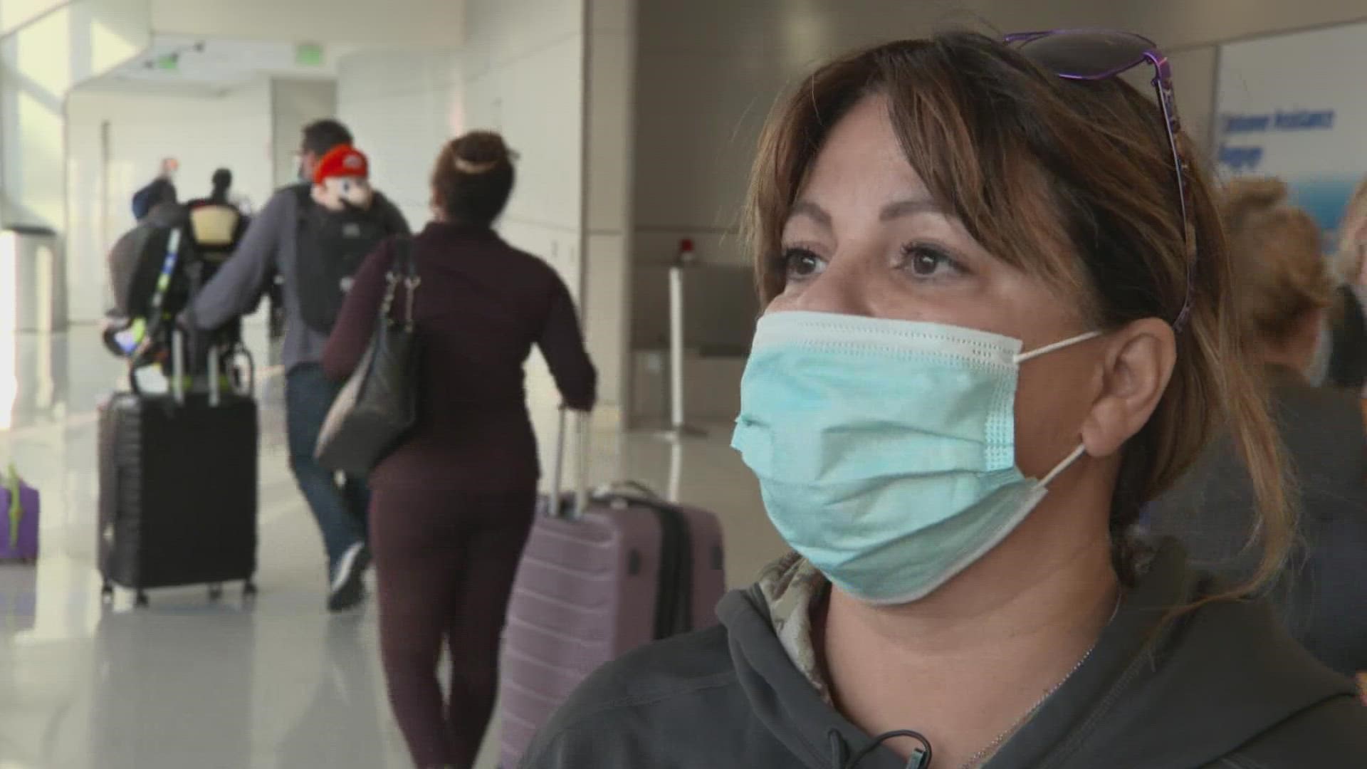 "We made our first flight and that went fine. Our second flight, as soon as we arrived, we found out that it was canceled," Kim Cook said.