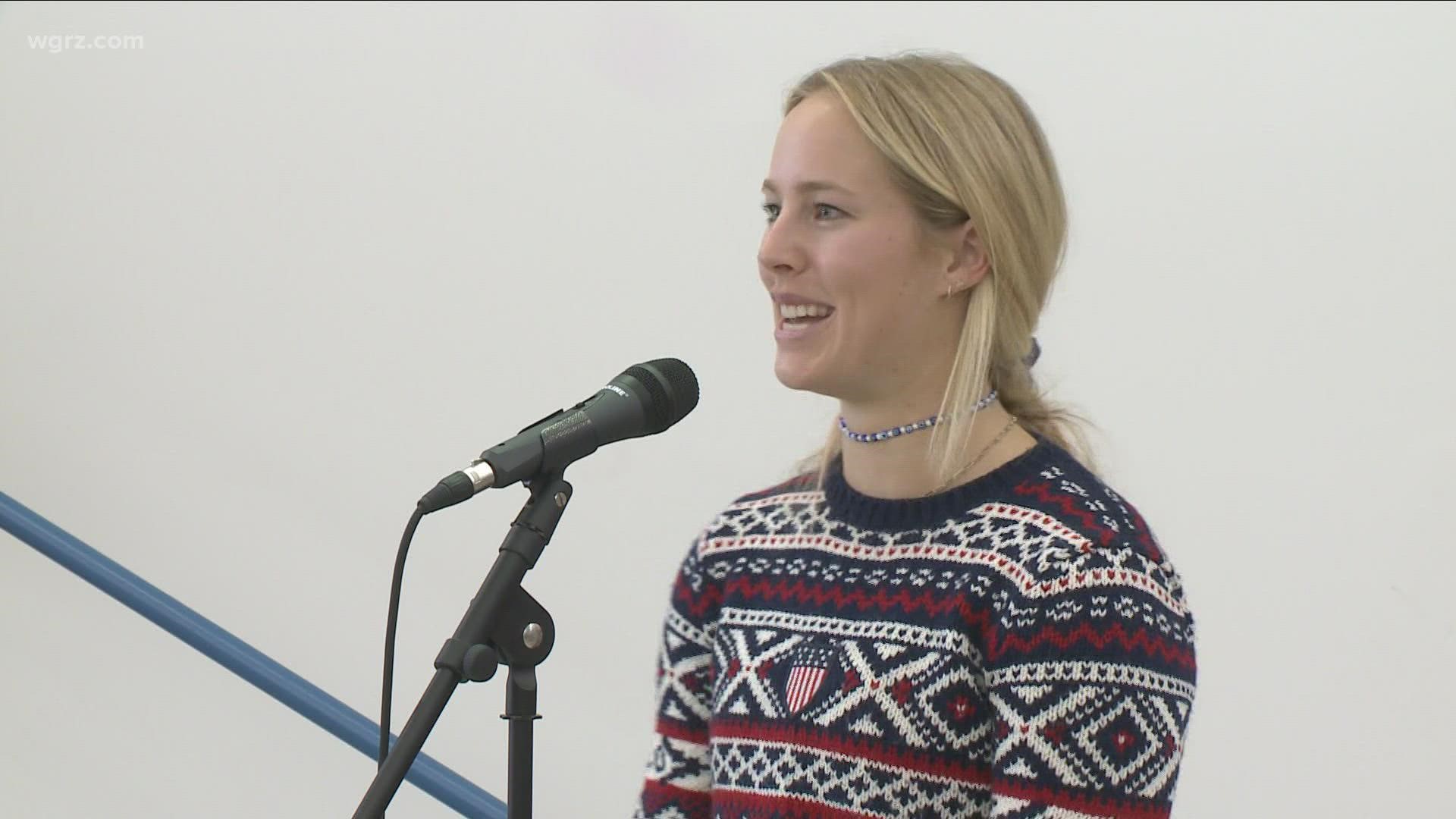 Skier Tricia Mangan hopes to qualify for the Beijing games.