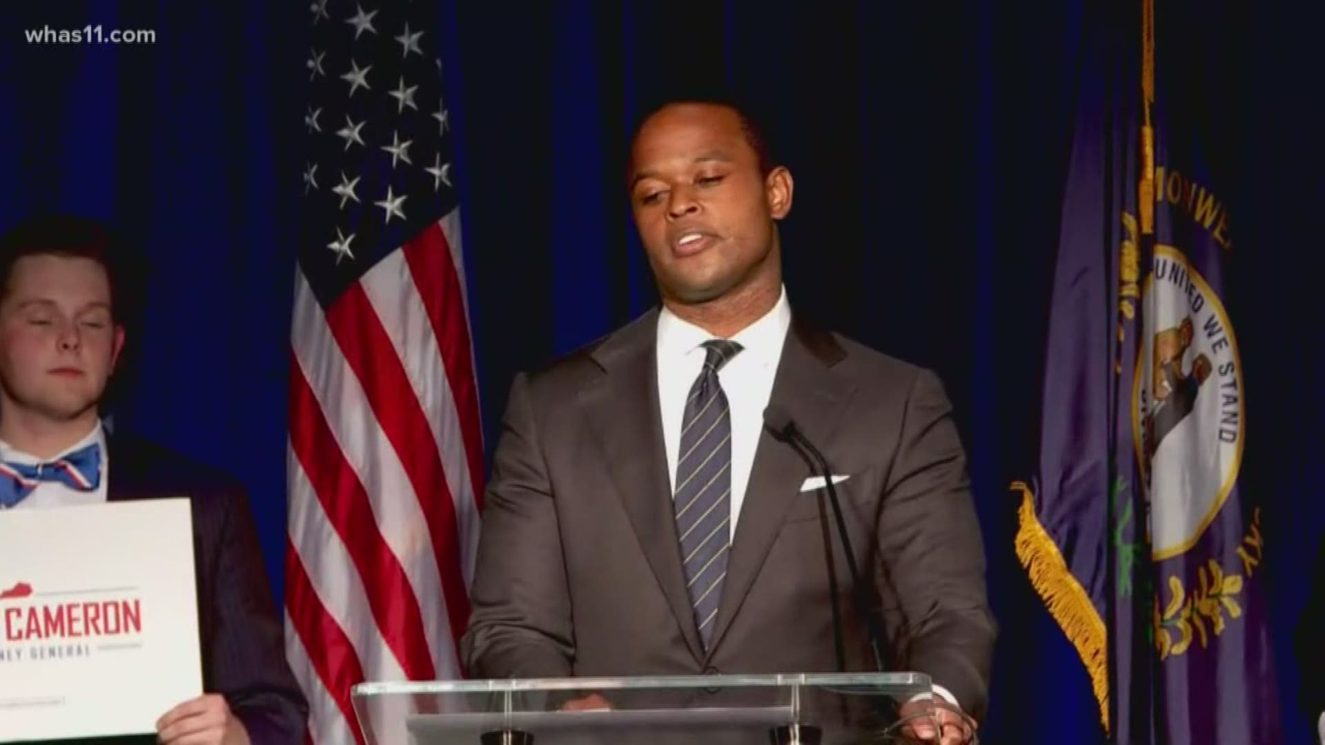 Daniel Cameron defeated Greg Stumbo to become the state's first African-American attorney general.