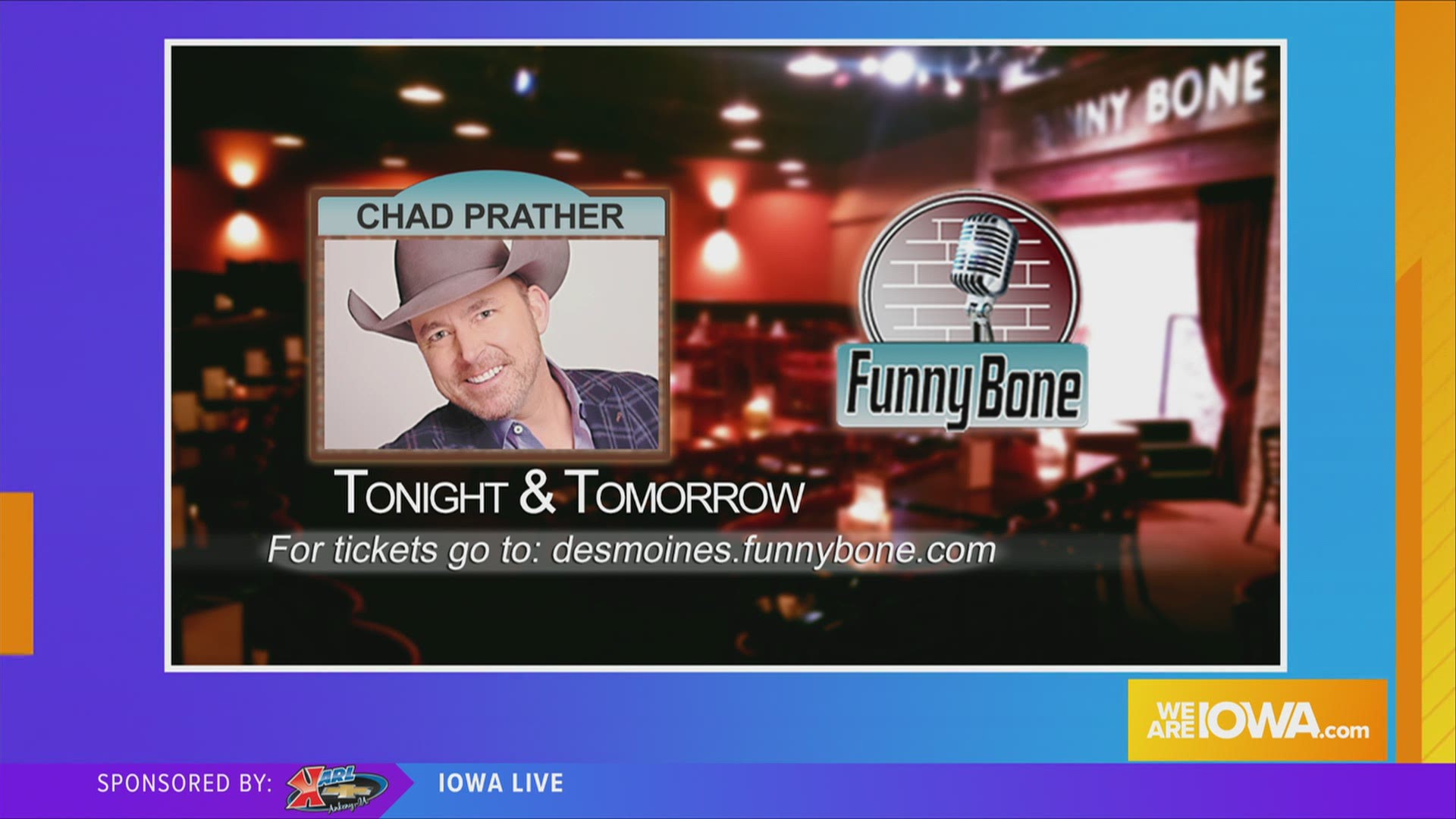 Chad Prather is this weekend's headliner at The Funny Bone