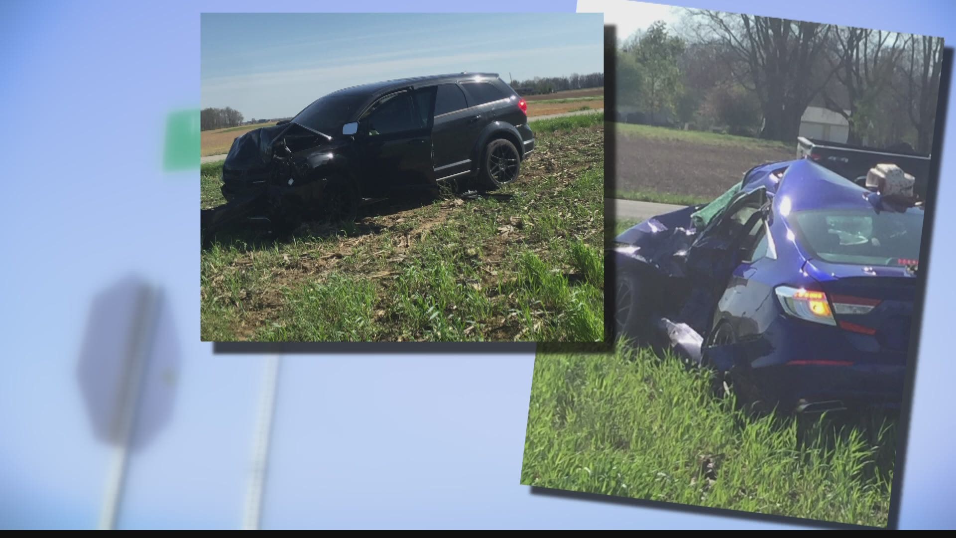 Two high school students were killed in a crash in Hamilton County Saturday night as they were driving to a school prom.