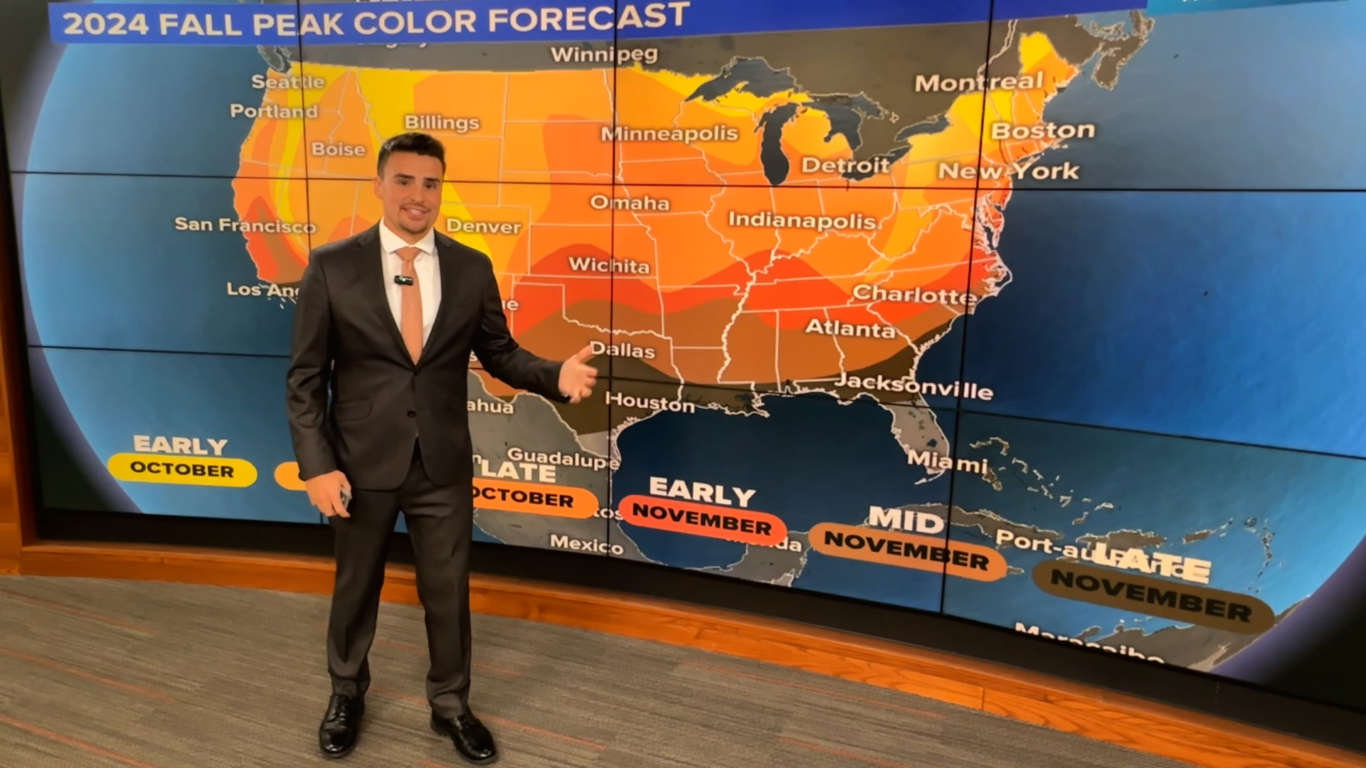 Peak fall foliage can be a couple weeks early or late, depending on how warm temperatures have been recently, plus rainfall patterns. What is fall 2024 looking like?