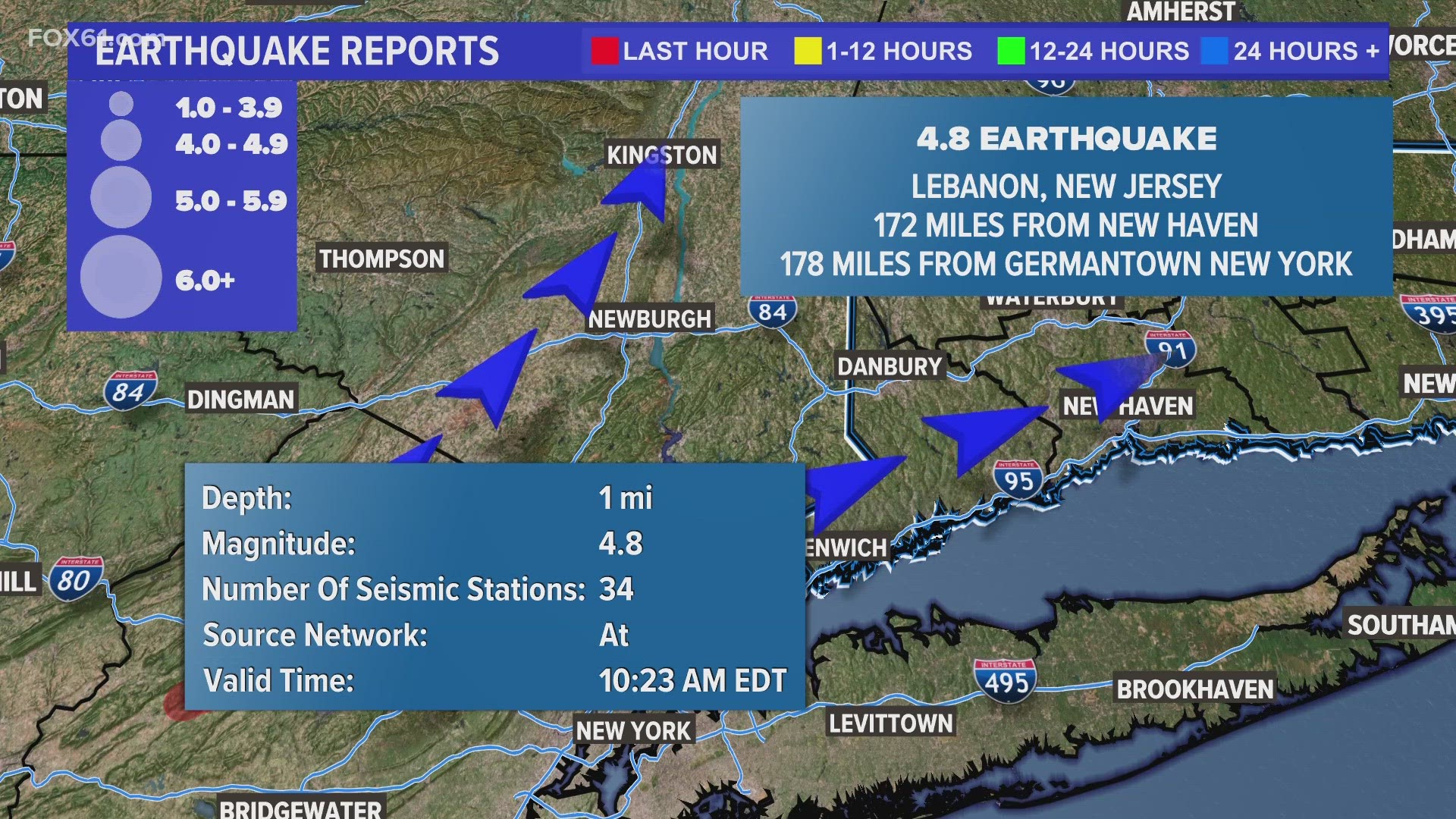 Earthquake Shakes New York City Area, Officials Say 