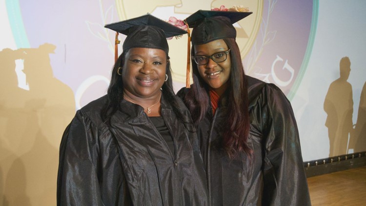 Mother-daughter celebrate graduating nursing school together