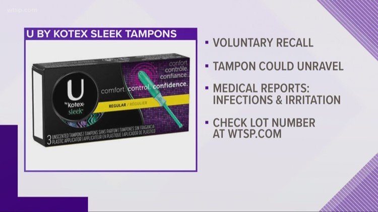 U By Kotex Tampons Recalled After Reports Of Pieces Getting Stuck In